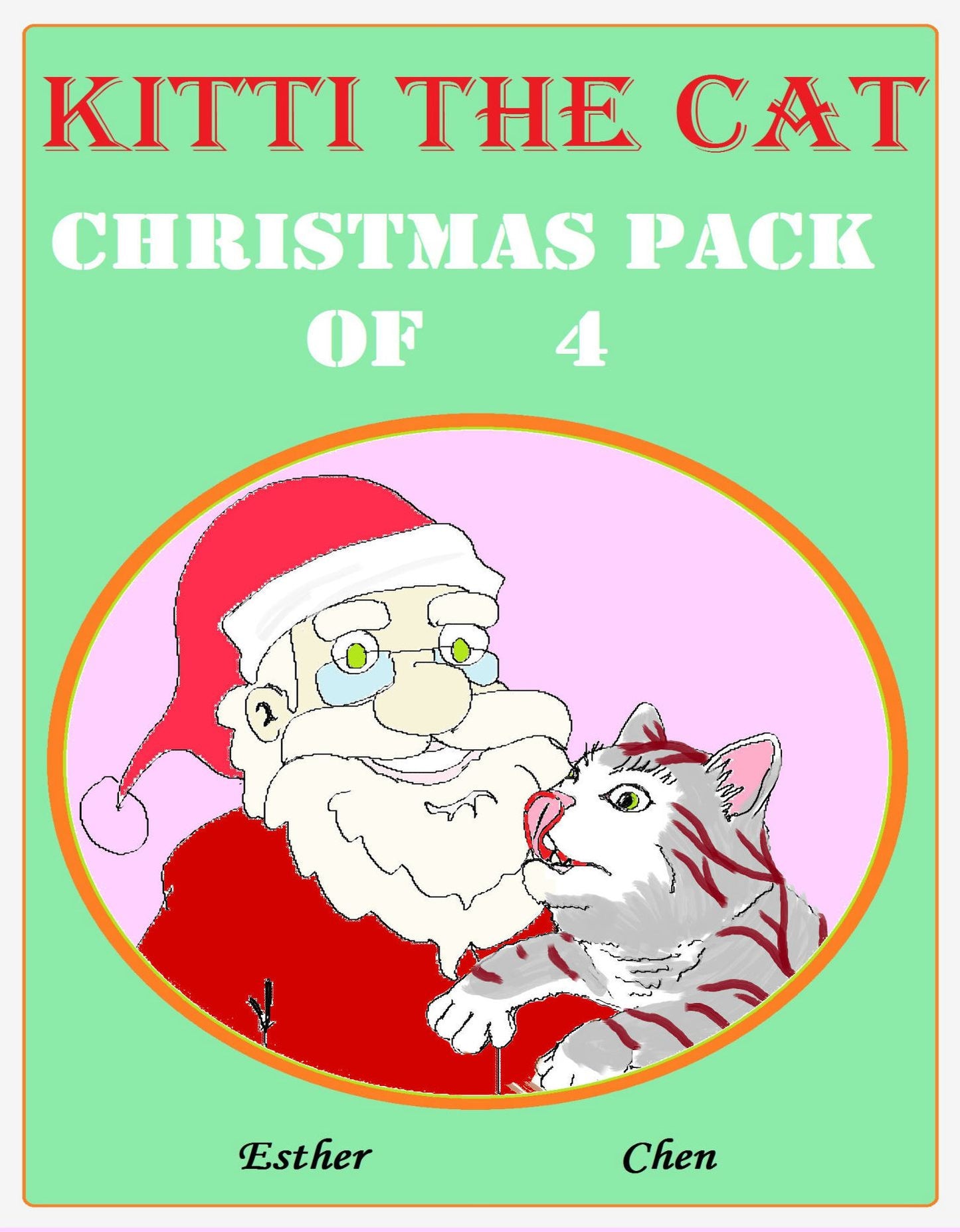 Kitti The Cat: Christmas Pack of 4