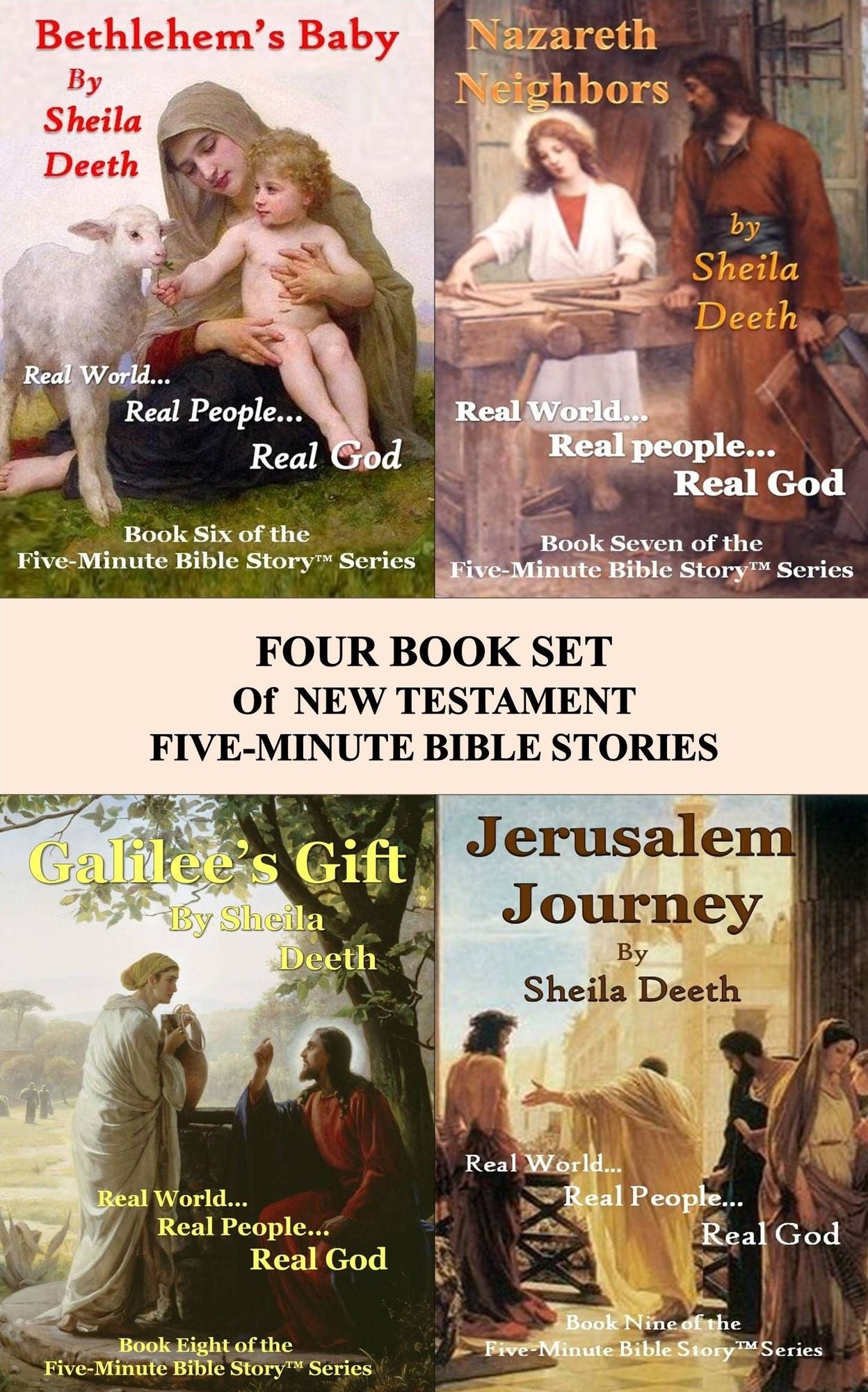 The Four-Book Set of New Testament Five-Minute Bible Stories