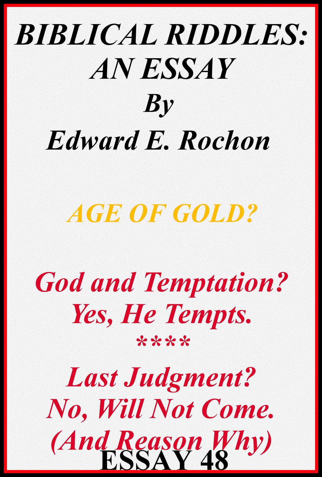 Biblical Riddles: An Essay