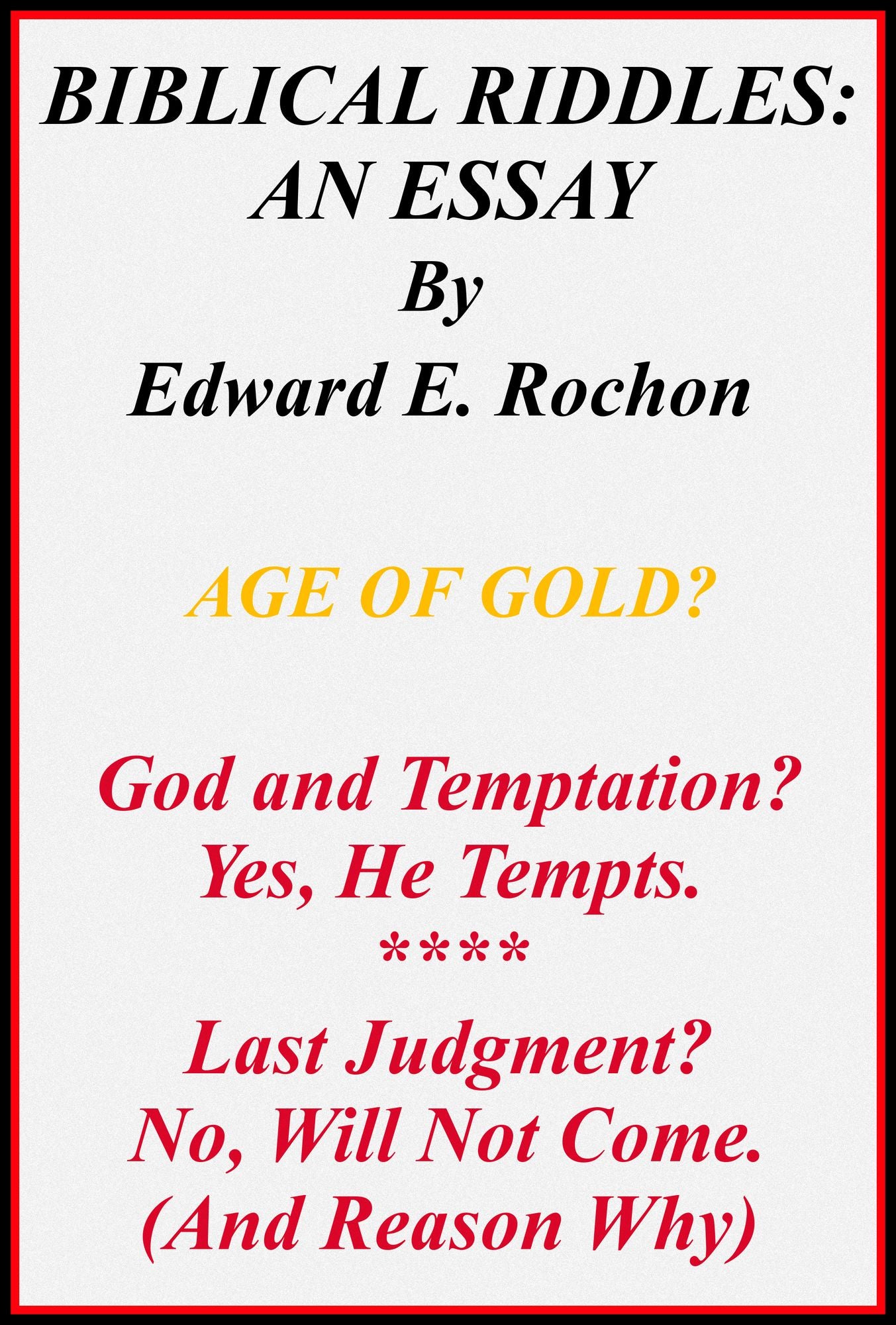 Biblical Riddles: An Essay