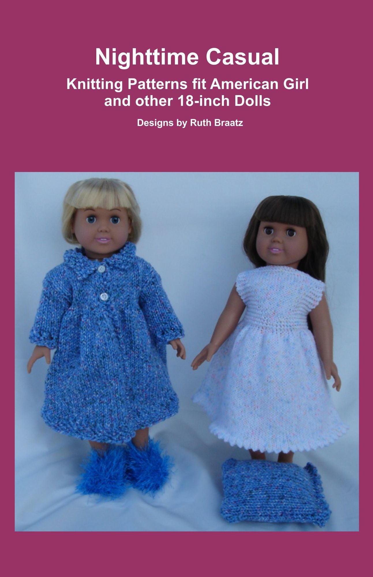 Nighttime Casual, Knitting Patterns fit American Girl and other 18-Inch Dolls