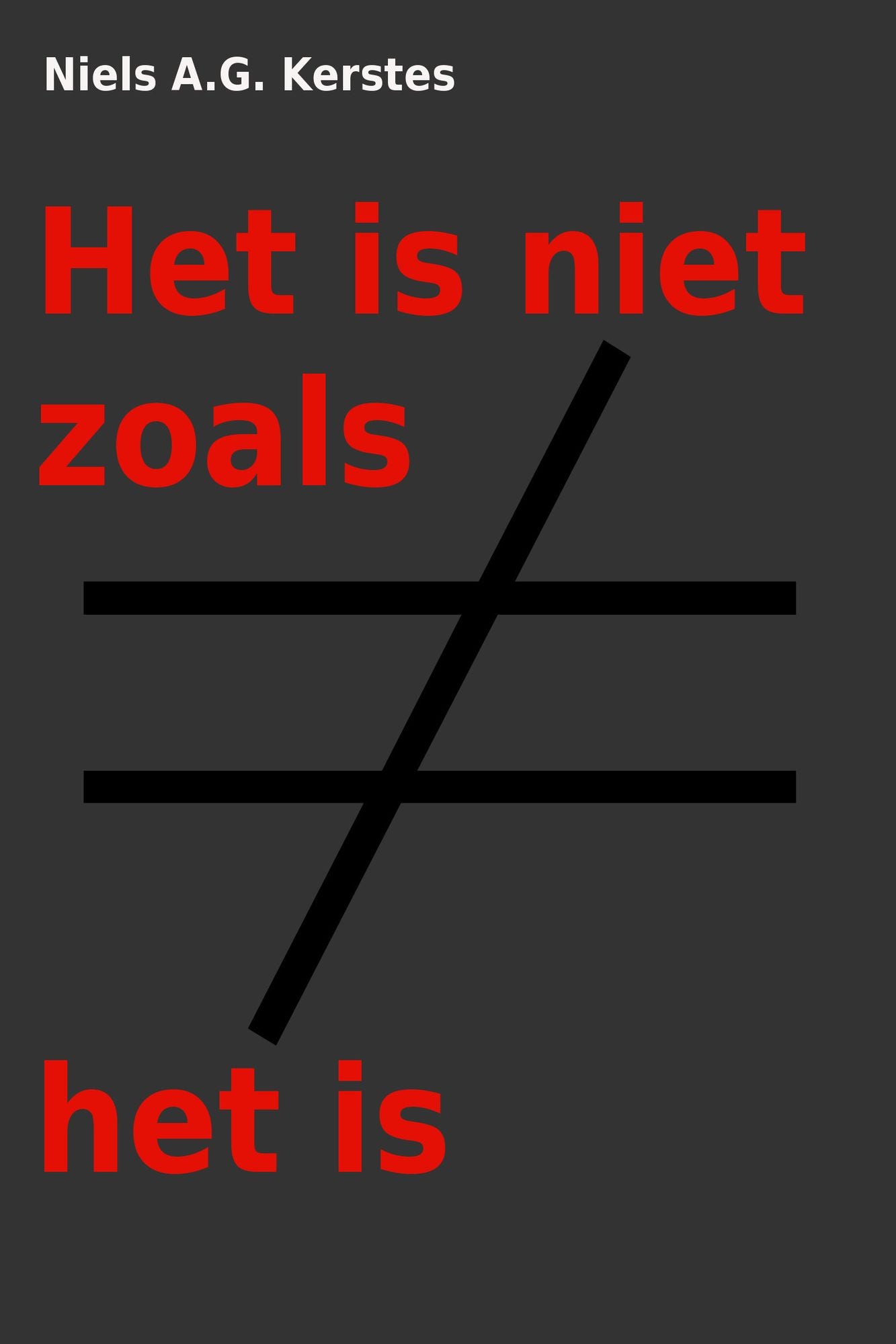 Het is niet zoals het is