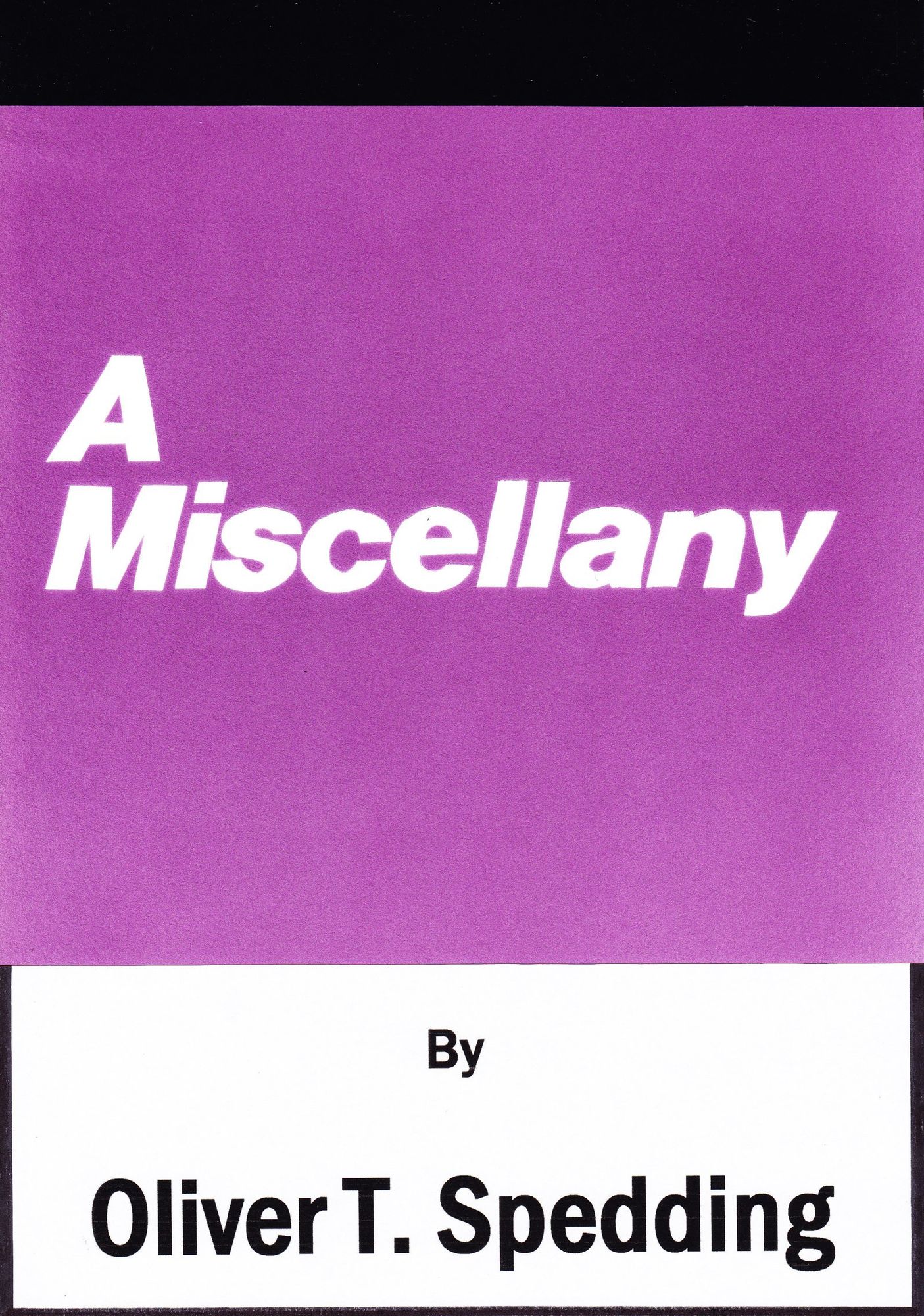 A Miscellany