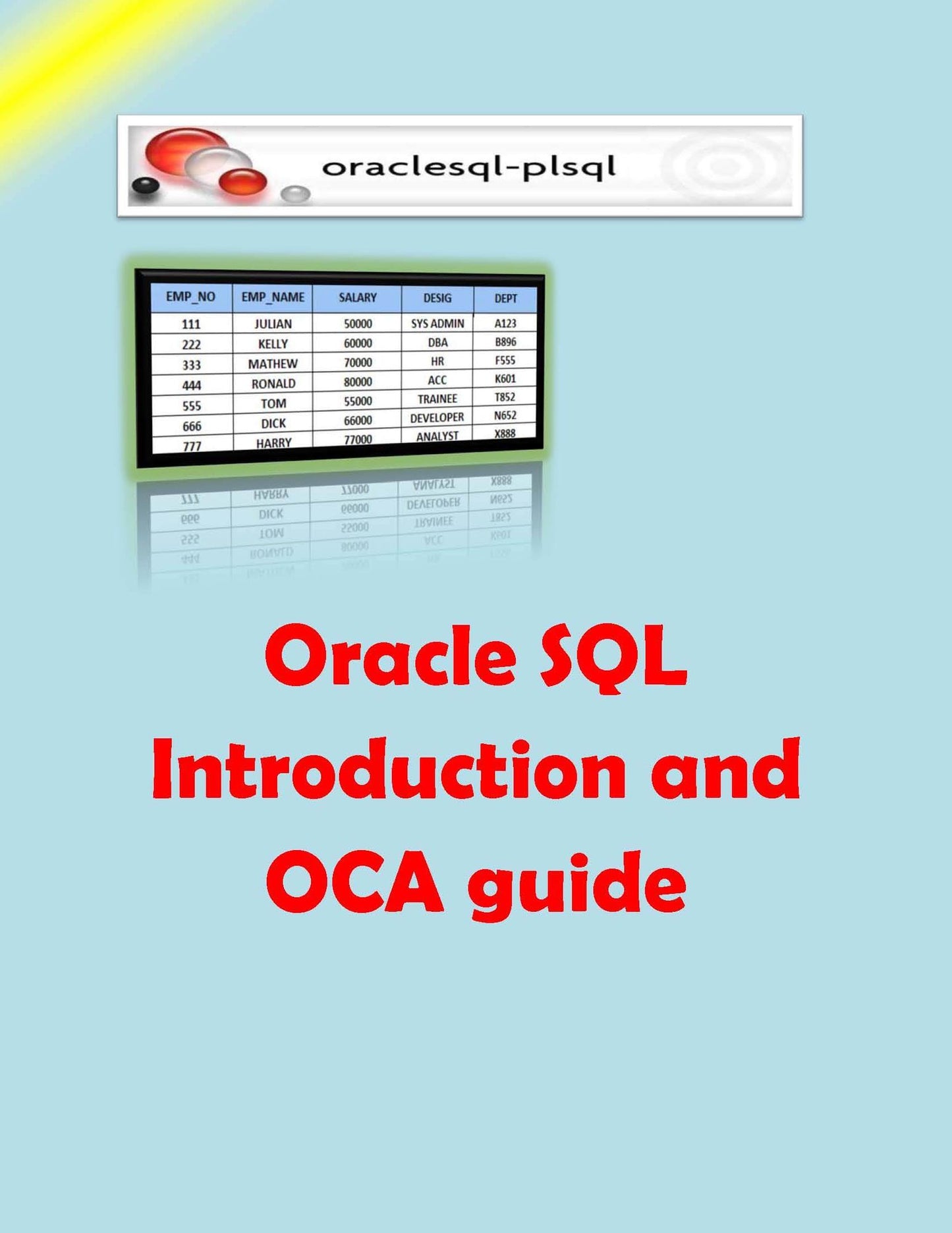 Oracle SQL Introduction & OCA guide