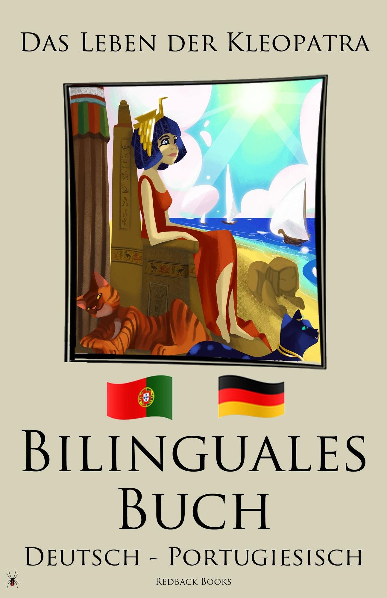Bilinguales Buch - Das Leben der Kleopatra (Deutsch - Portugiesisch)