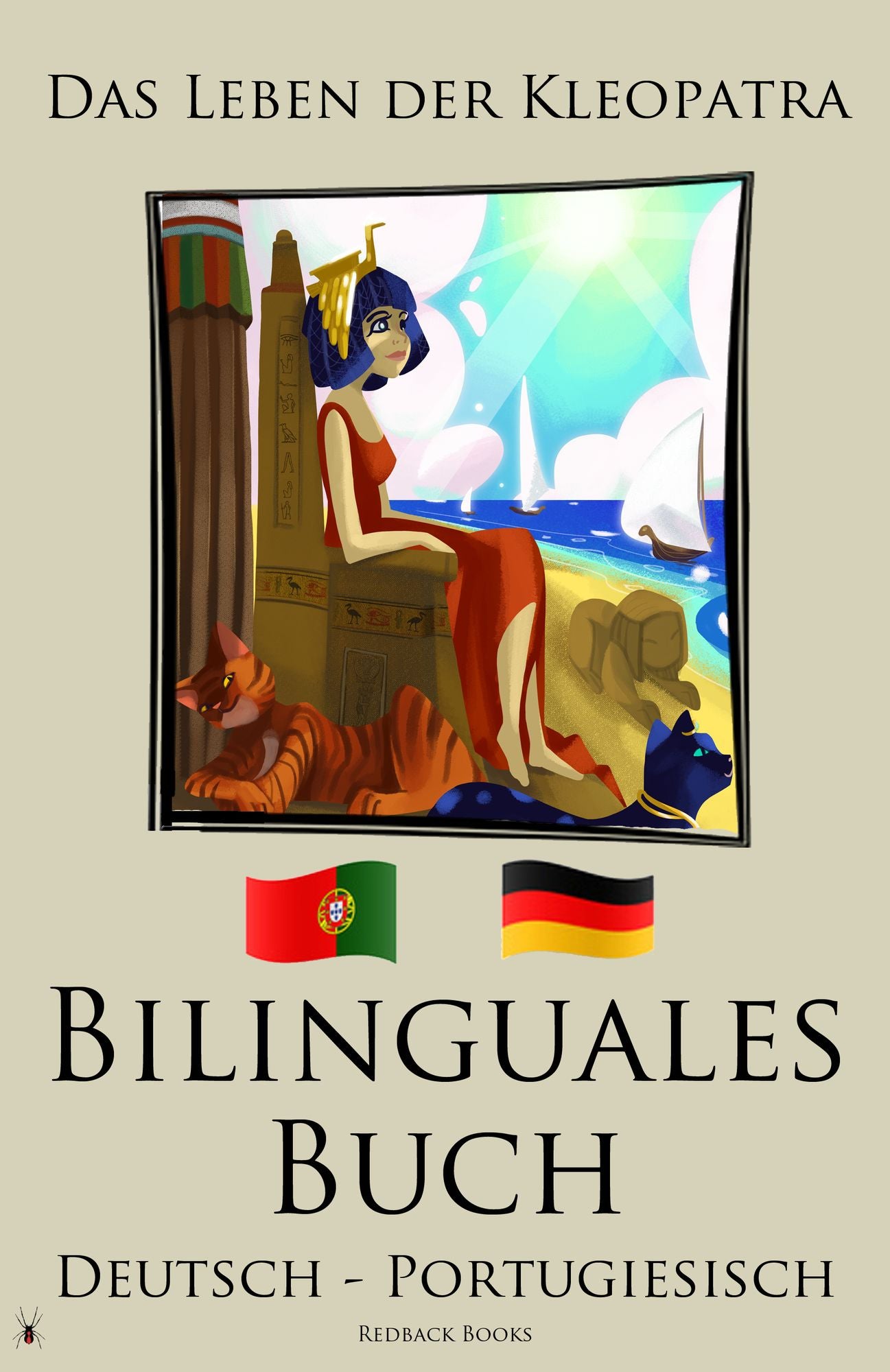 Bilinguales Buch - Das Leben der Kleopatra (Deutsch - Portugiesisch)
