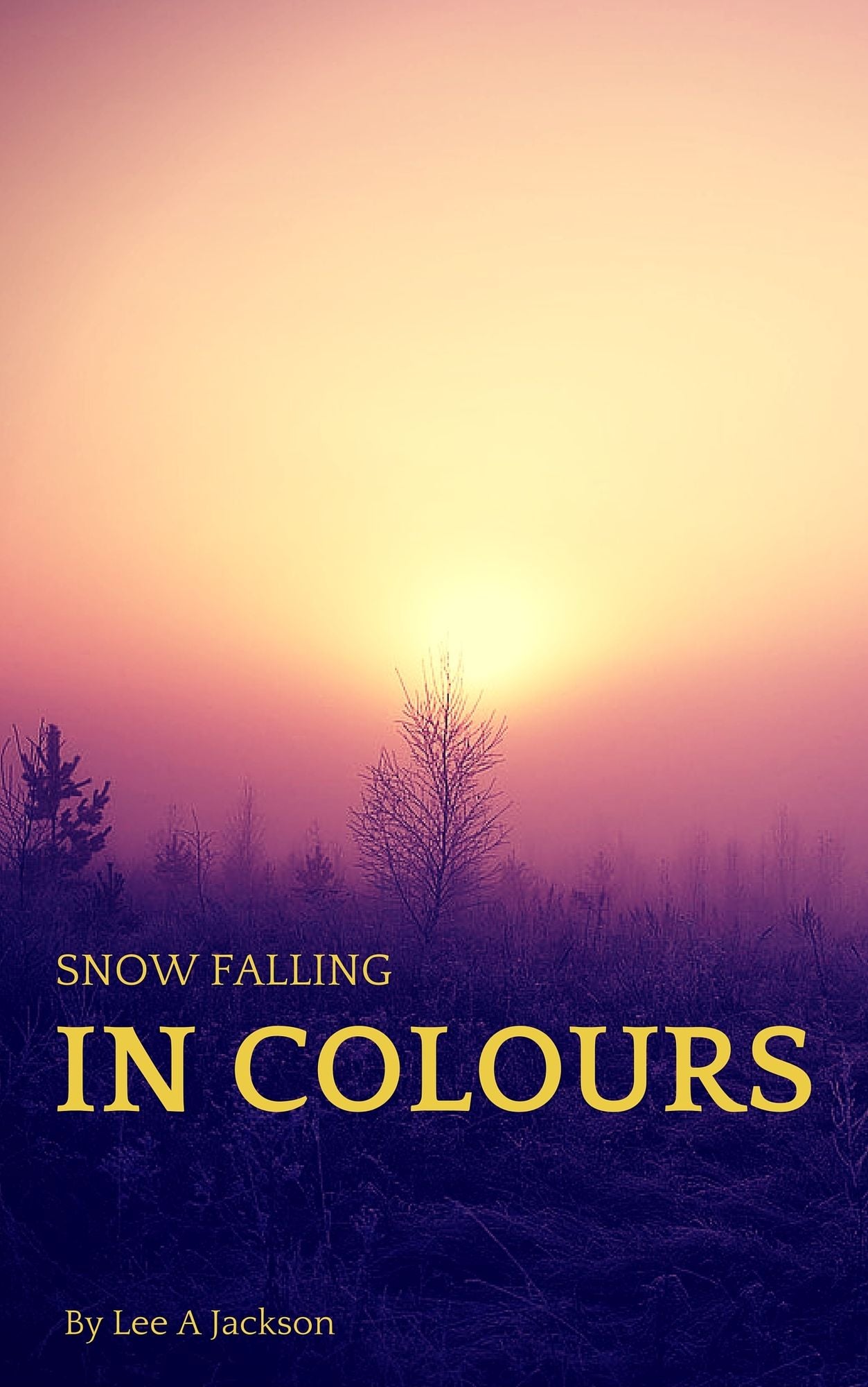 Snow Falling In Colours