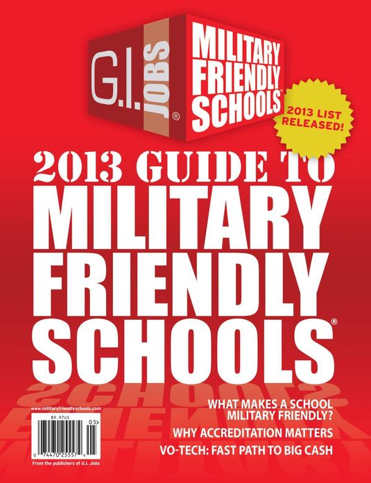 GI Jobs 2013 Guide to Military Friendly Schools