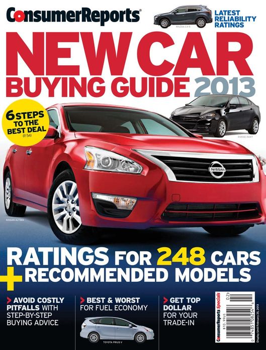 Consumer Reports' New Car Buying Guide 2013