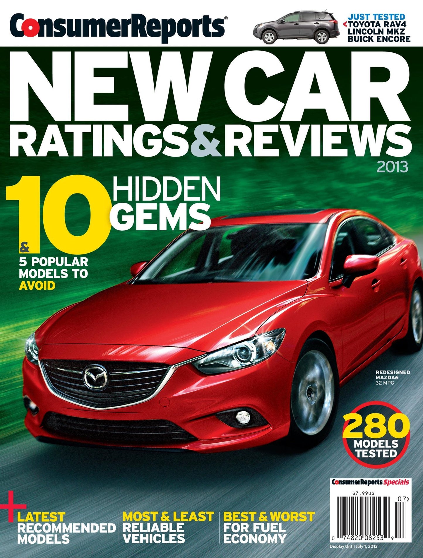 Consumers Reports' New Car Ratings and Reviews 2013