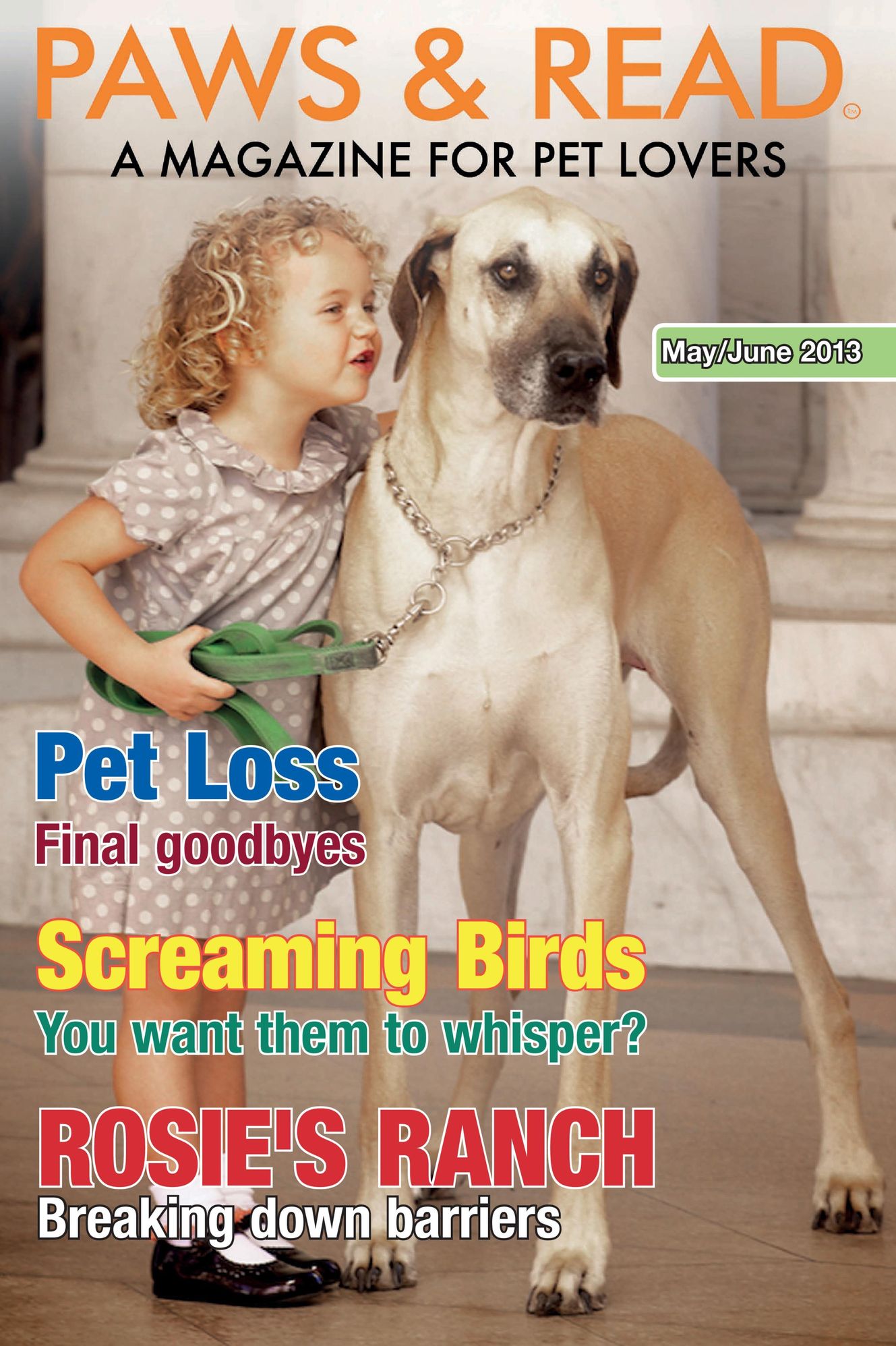 Paws and Read Magazine - May - June 2013