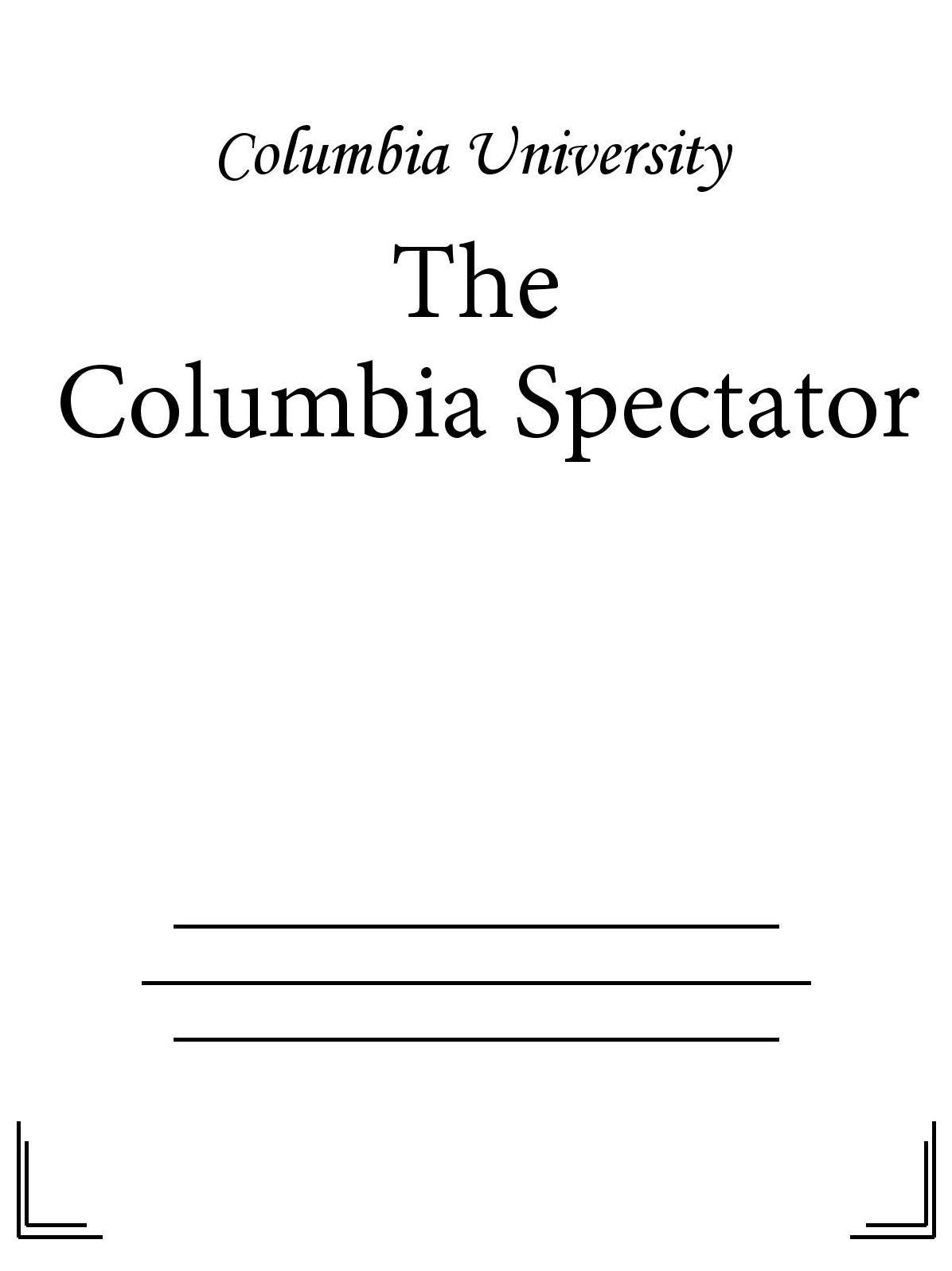 The Columbia Spectator