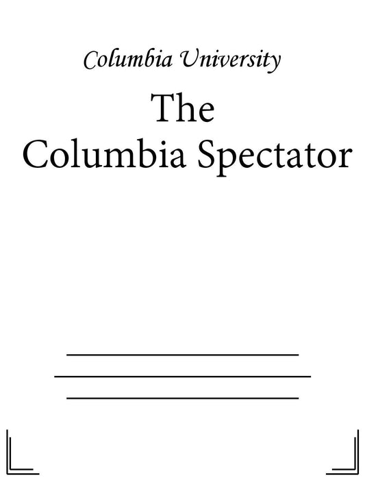 The Columbia Spectator