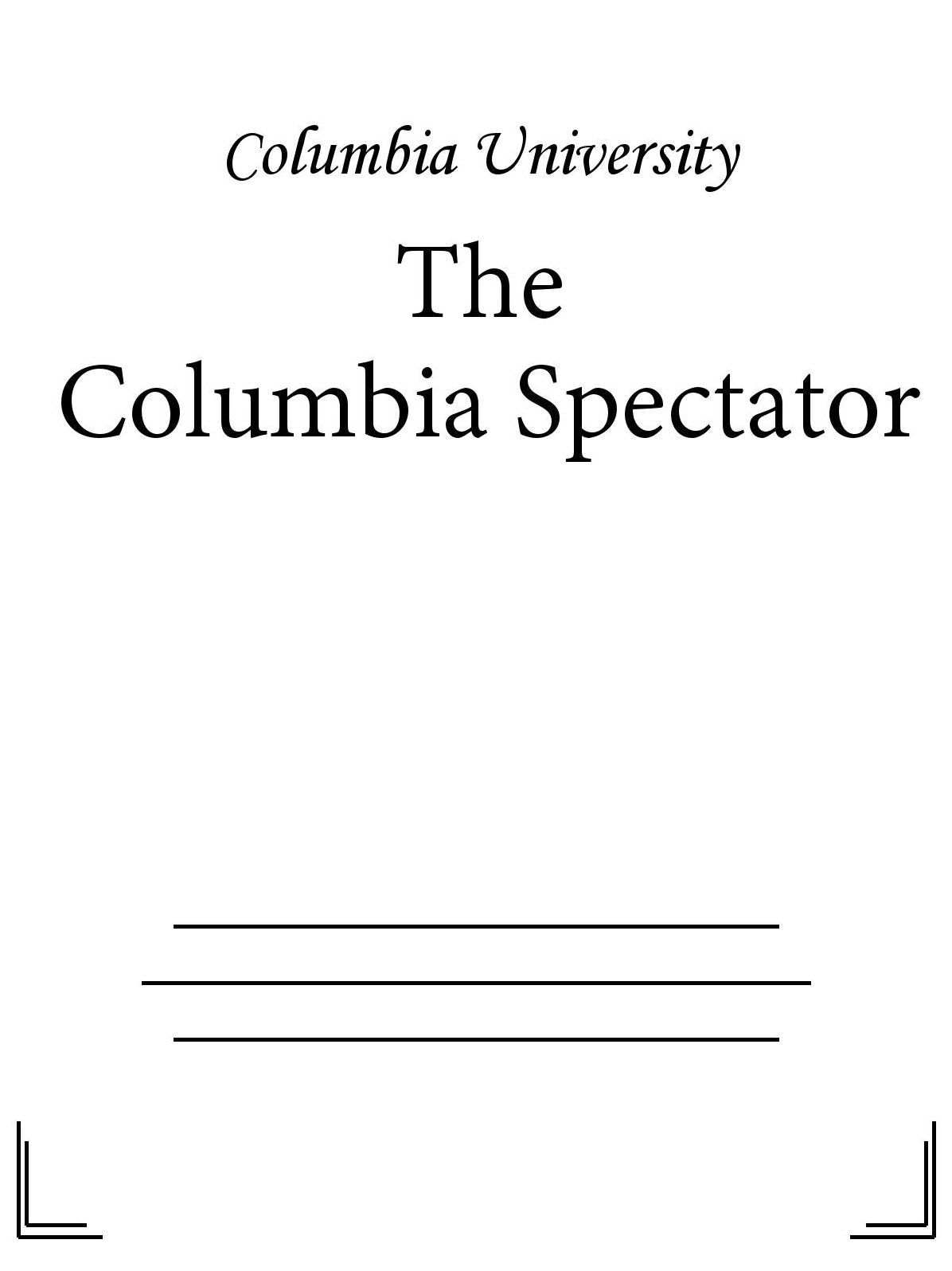 The Columbia Spectator