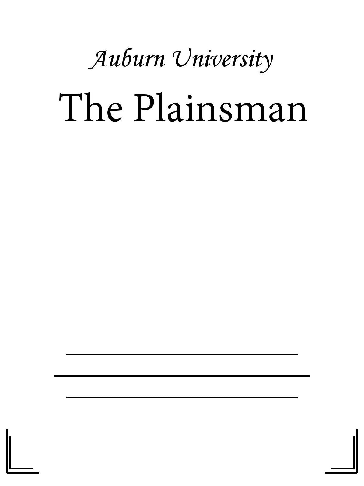 The Plainsman