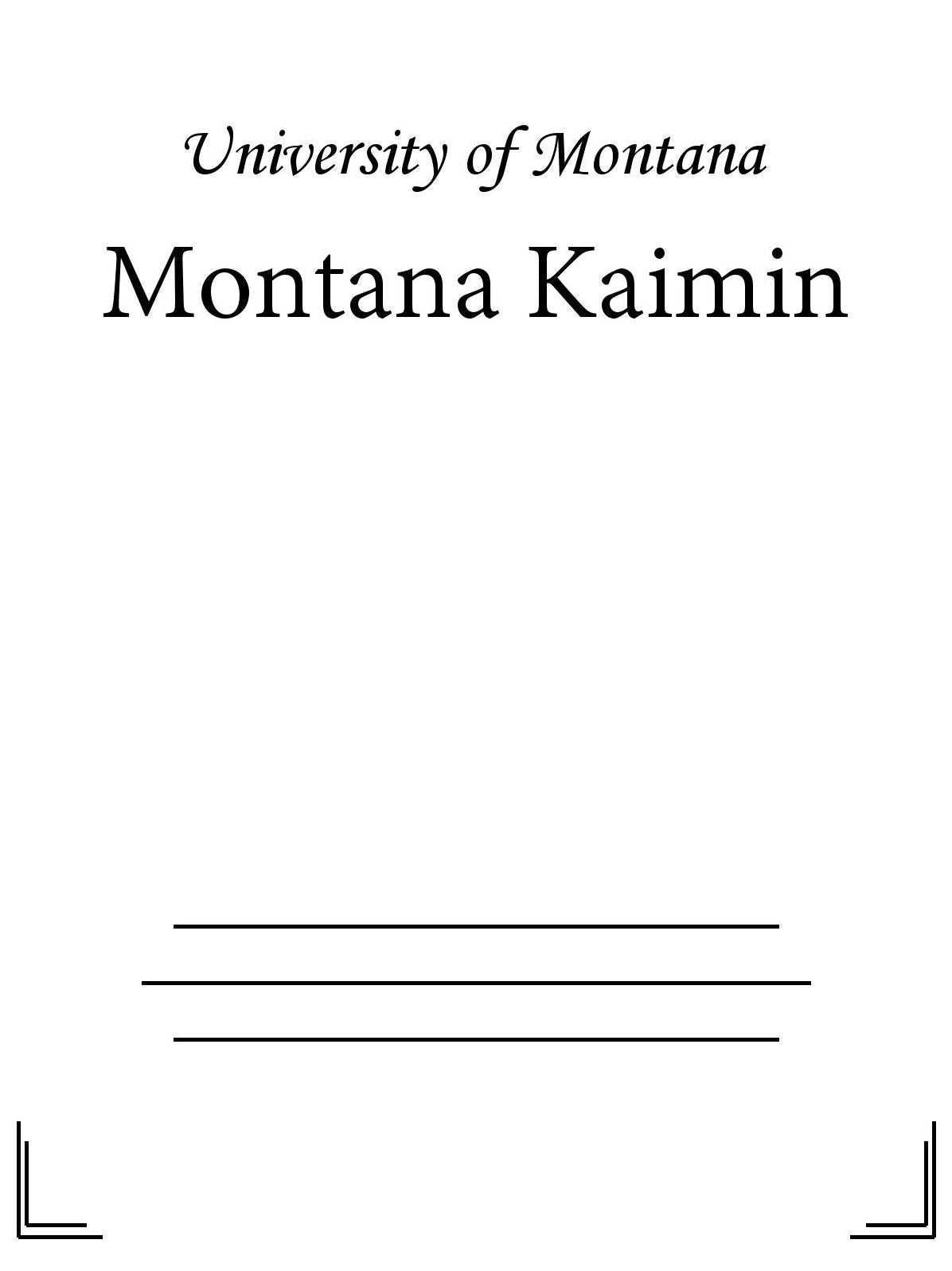 Montana Kaimin