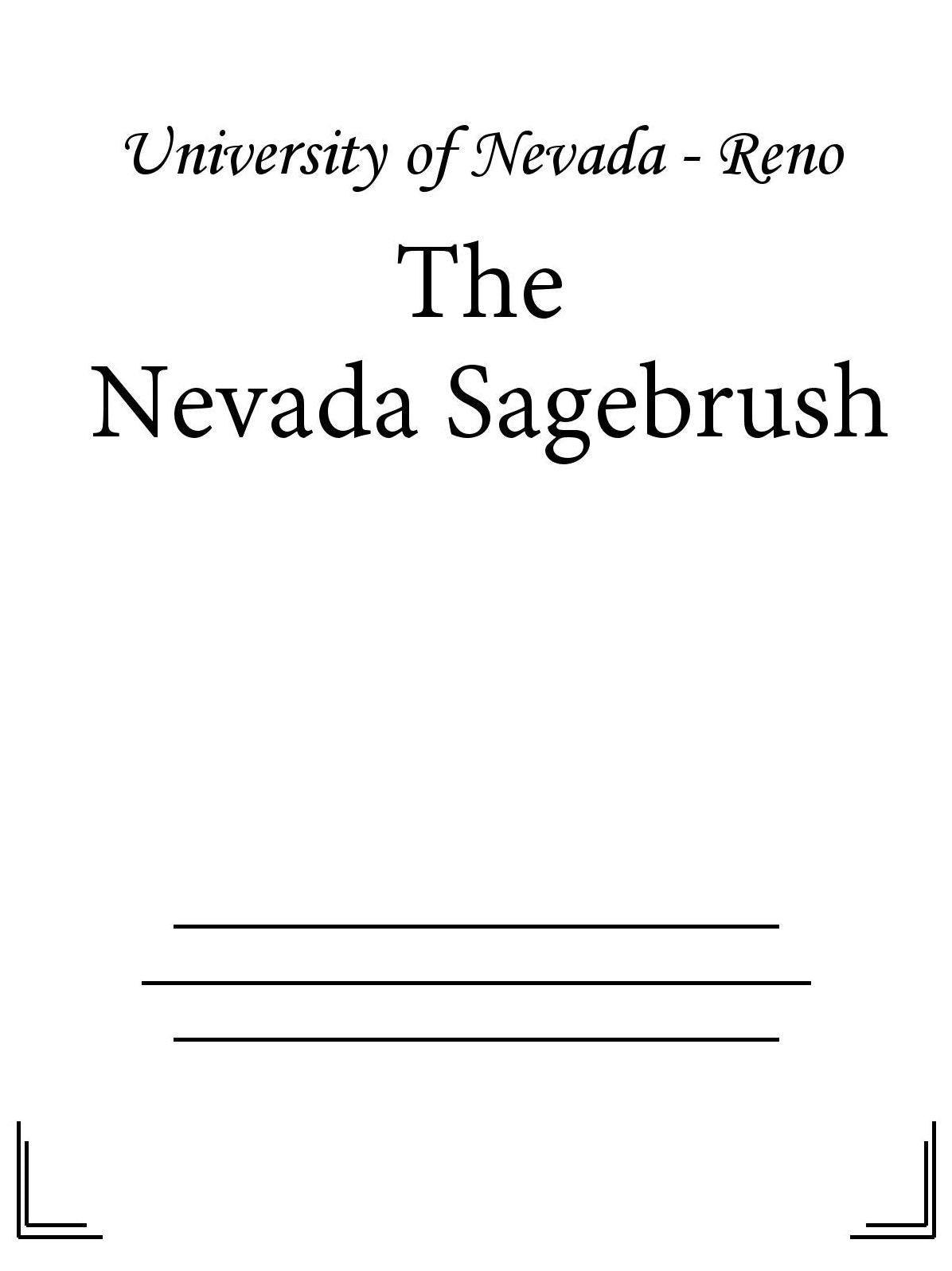 The Nevada Sagebrush