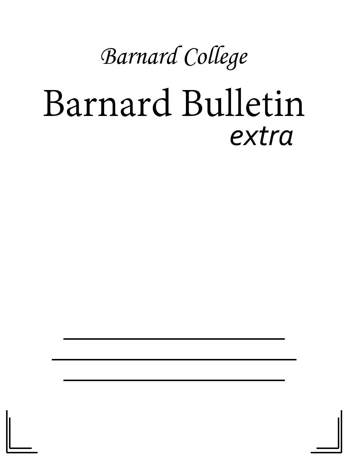 Barnard Bulletin