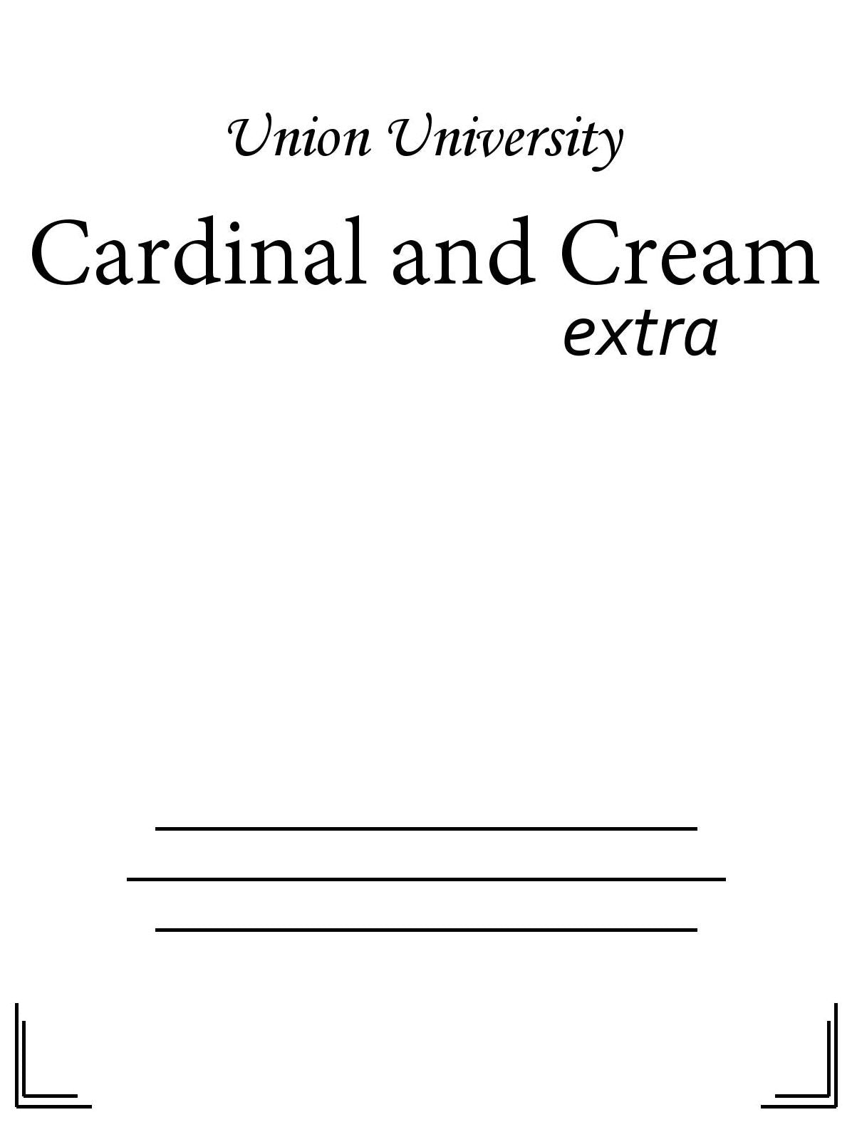 Cardinal and Cream