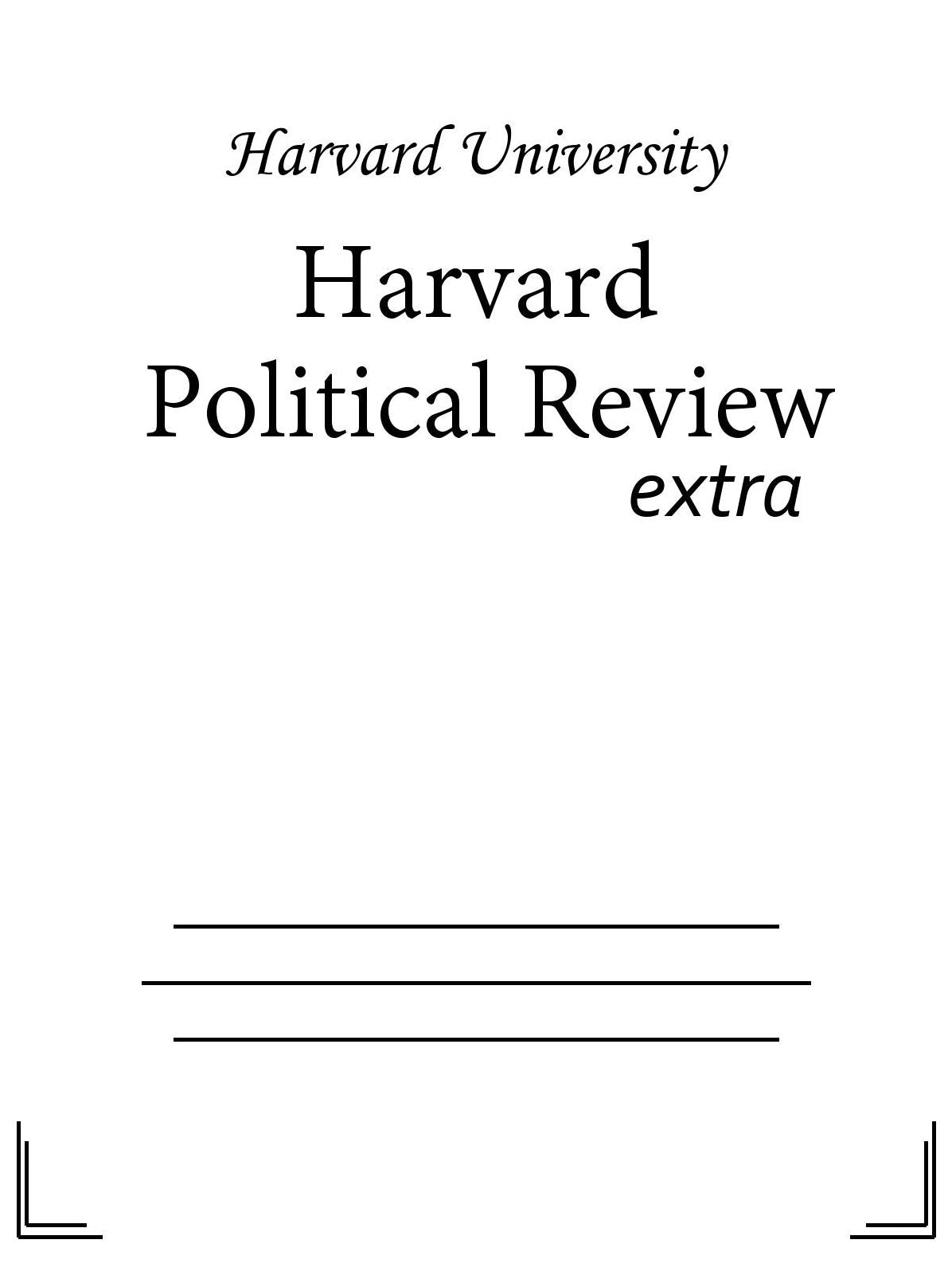Harvard Political Review