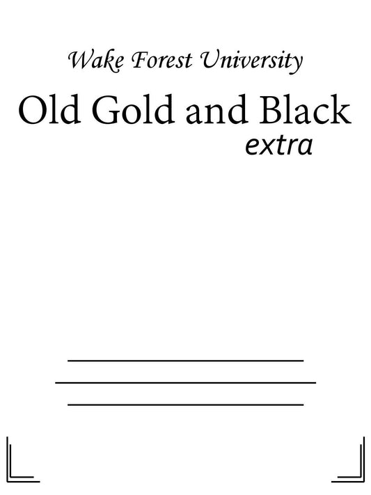 Old Gold and Black