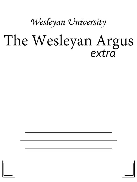 The Wesleyan Argus