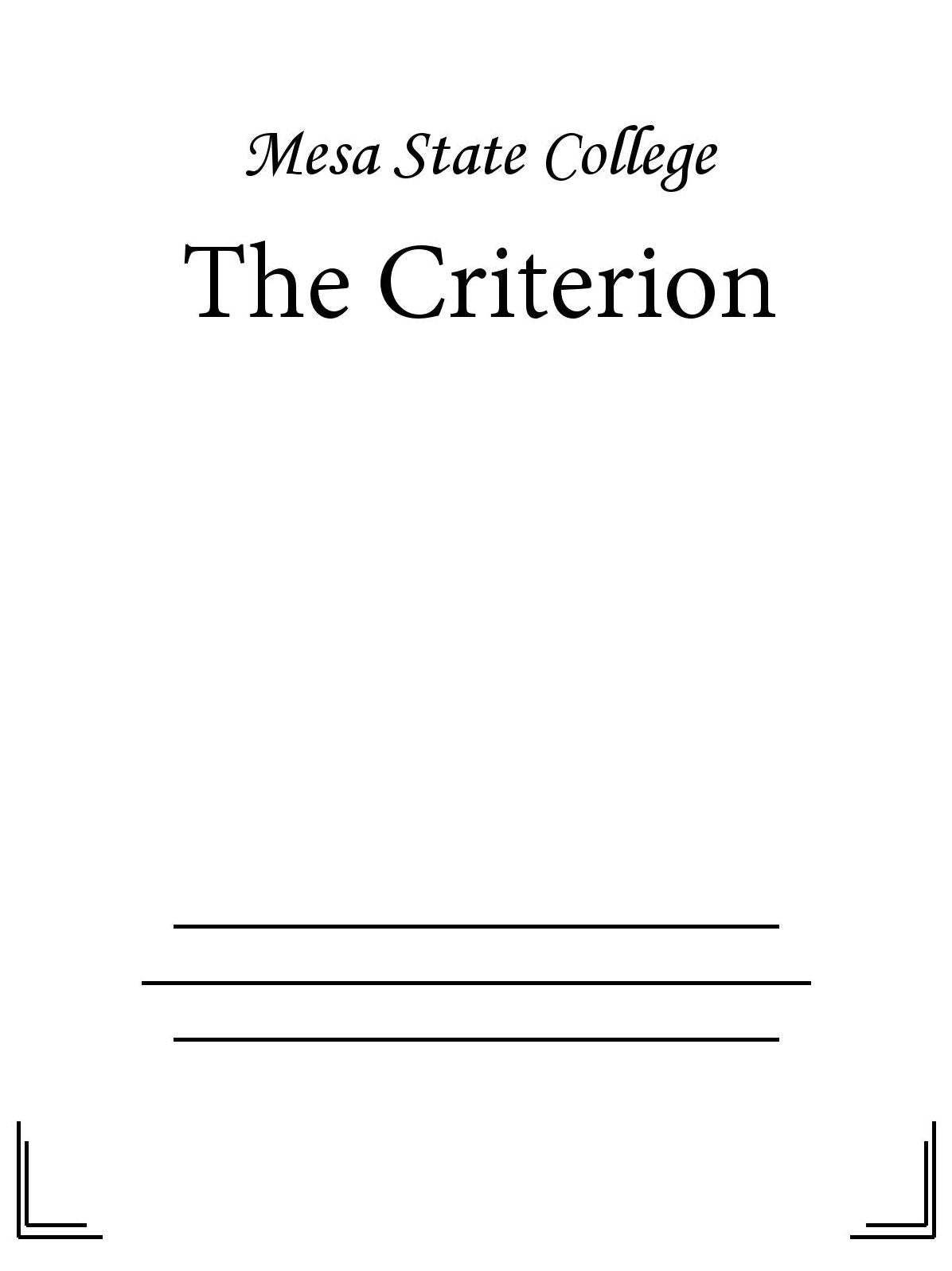 The Criterion