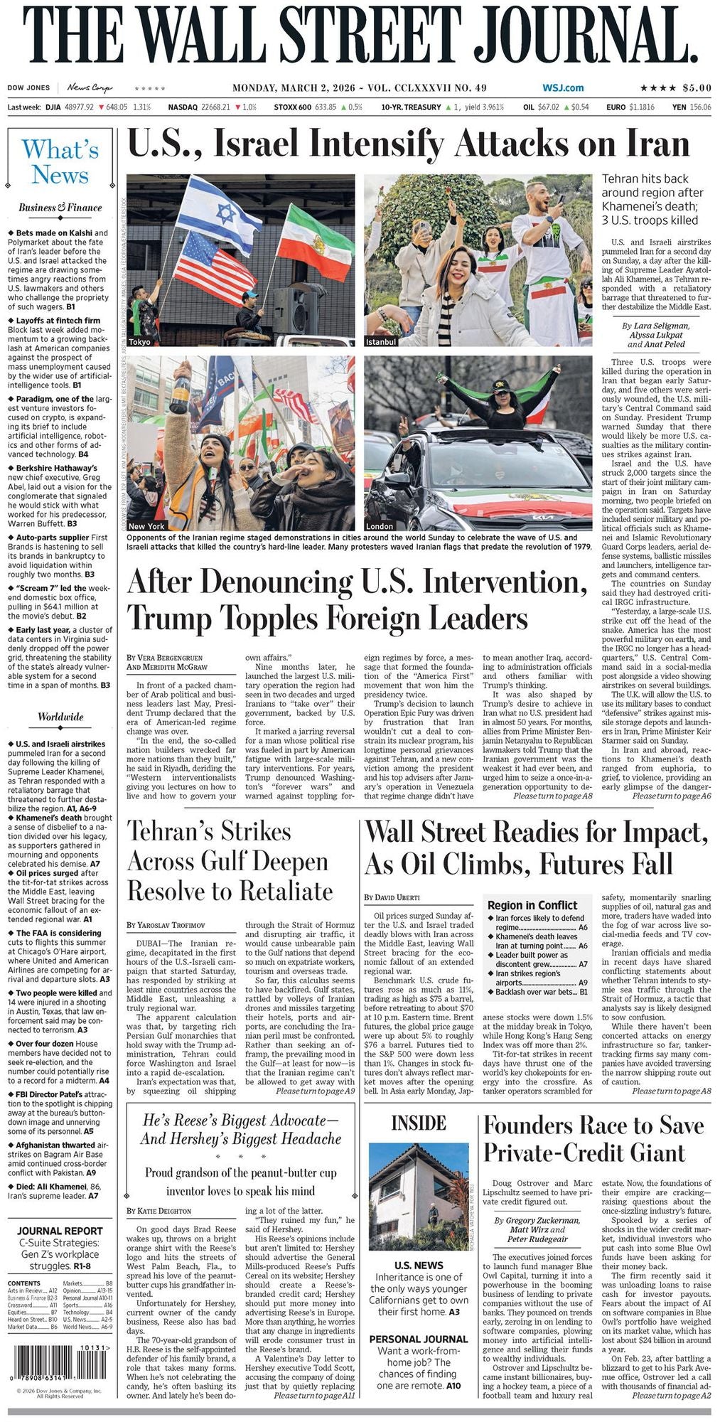 Wall Street Journal - annual subscription
