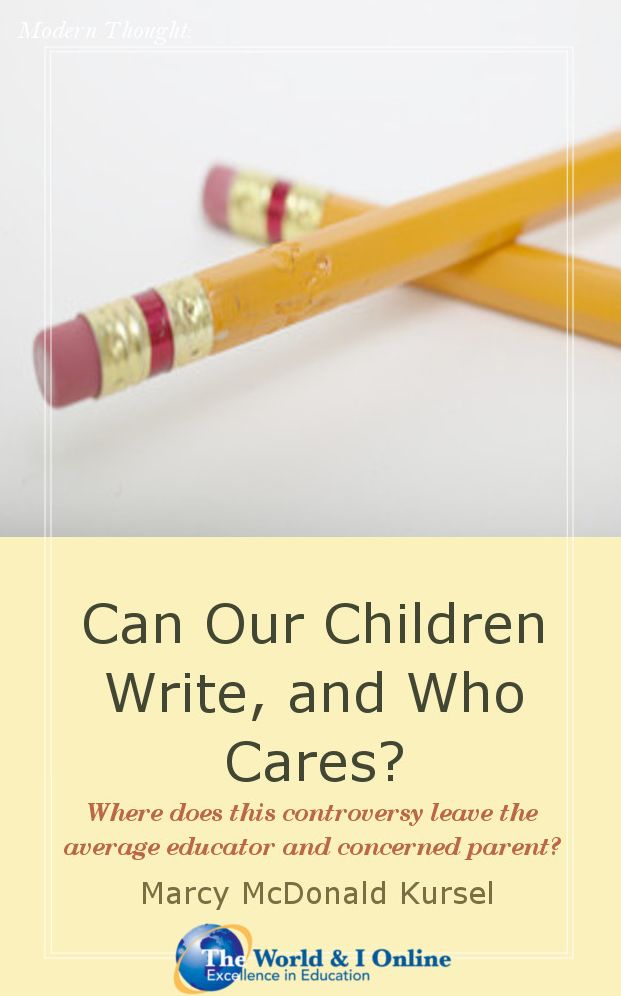Can Our Children Write, and Who Cares?