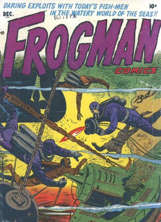 Frogman Number 6 War Comic Book