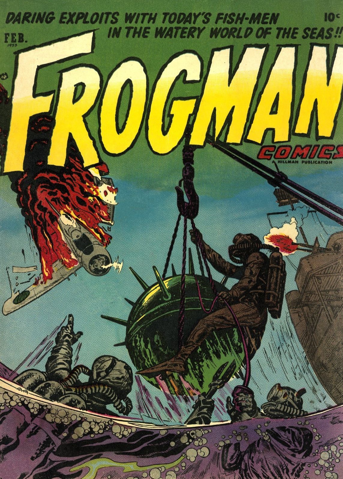Frogman Number 8 War Comic Book