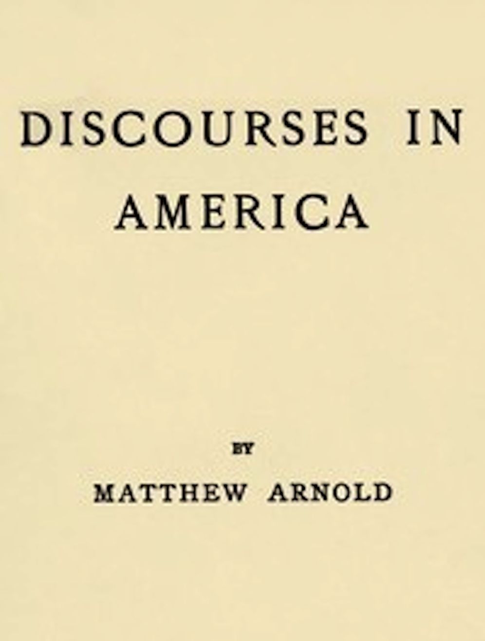 Discourses in America