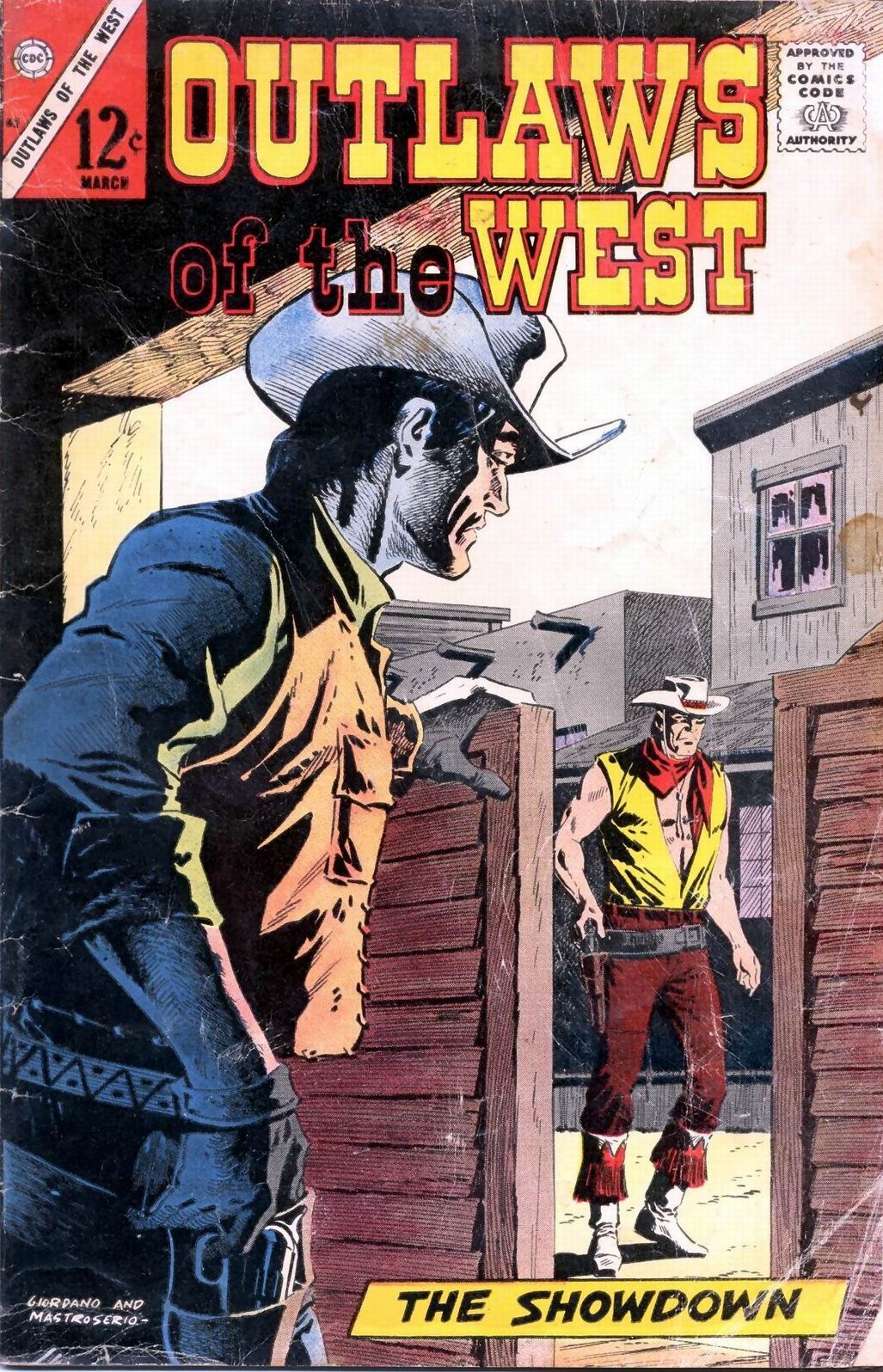 Outlaws Of The West Number 63 Western Comic Book