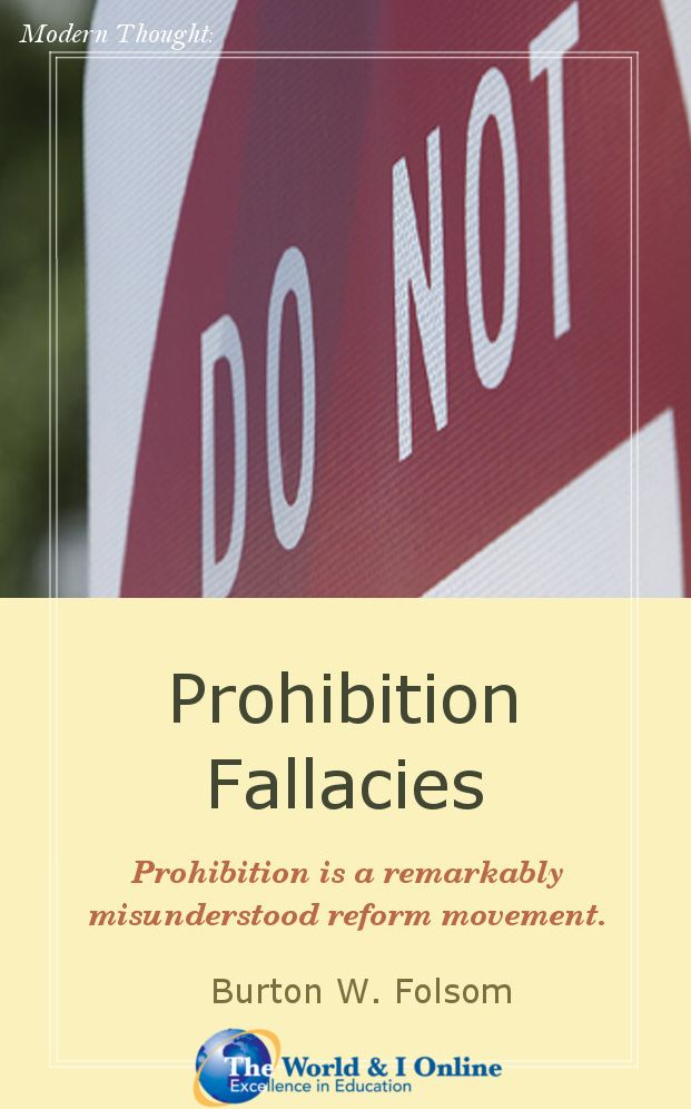 Prohibition Fallacies