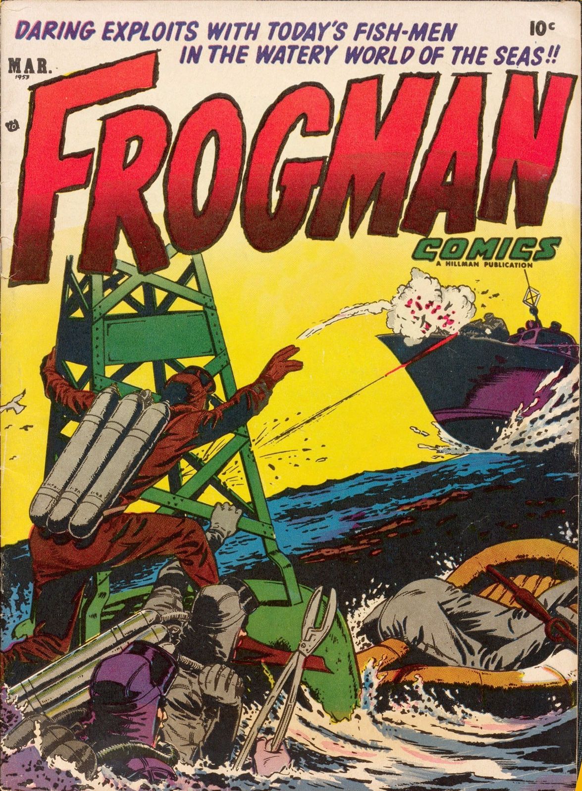 Frogman Number 9 War Comic Book