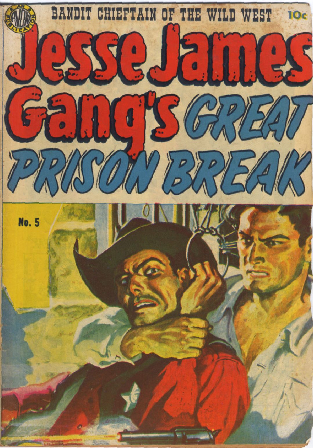 Jesse James Number 5 Western Comic Book