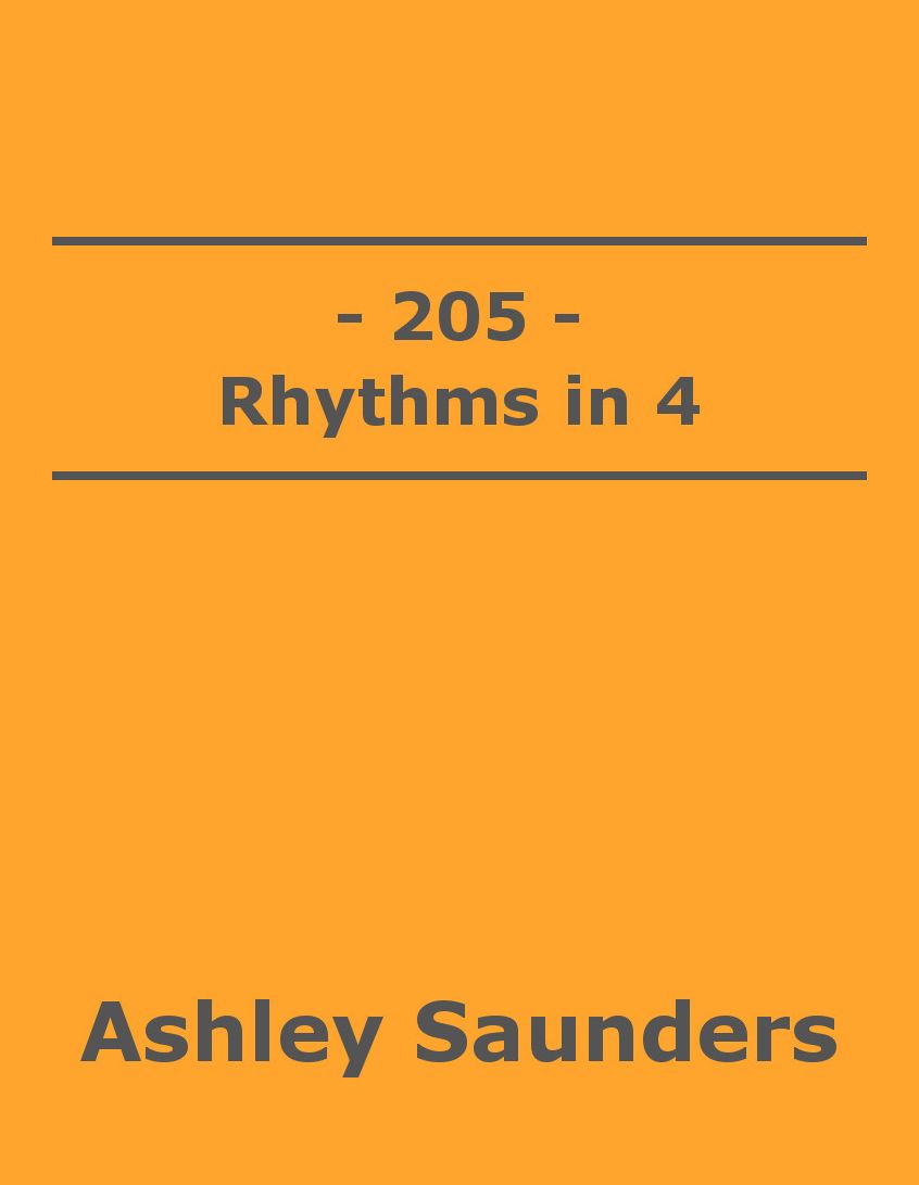 205: Rhythms in 4