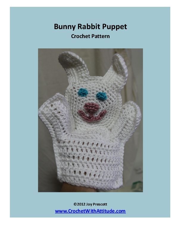 Bunny Rabbit Hand Puppet Crochet Pattern