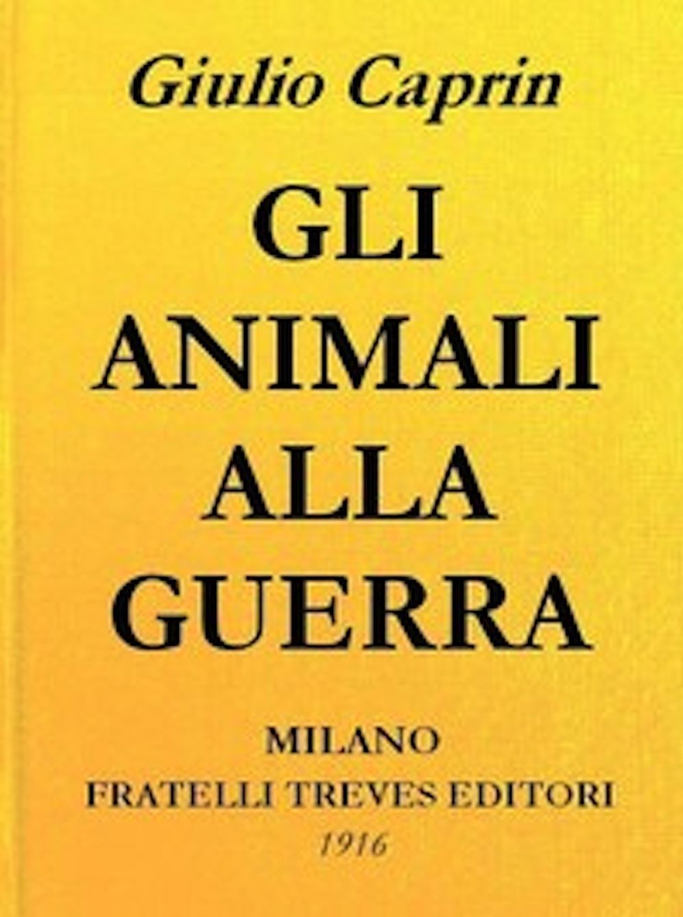 Gli animali alla guerra