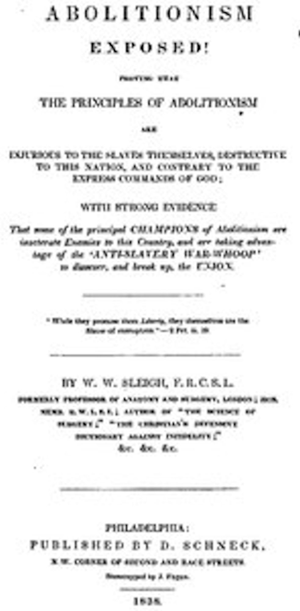Abolitionism Exposed! (Illustrated)