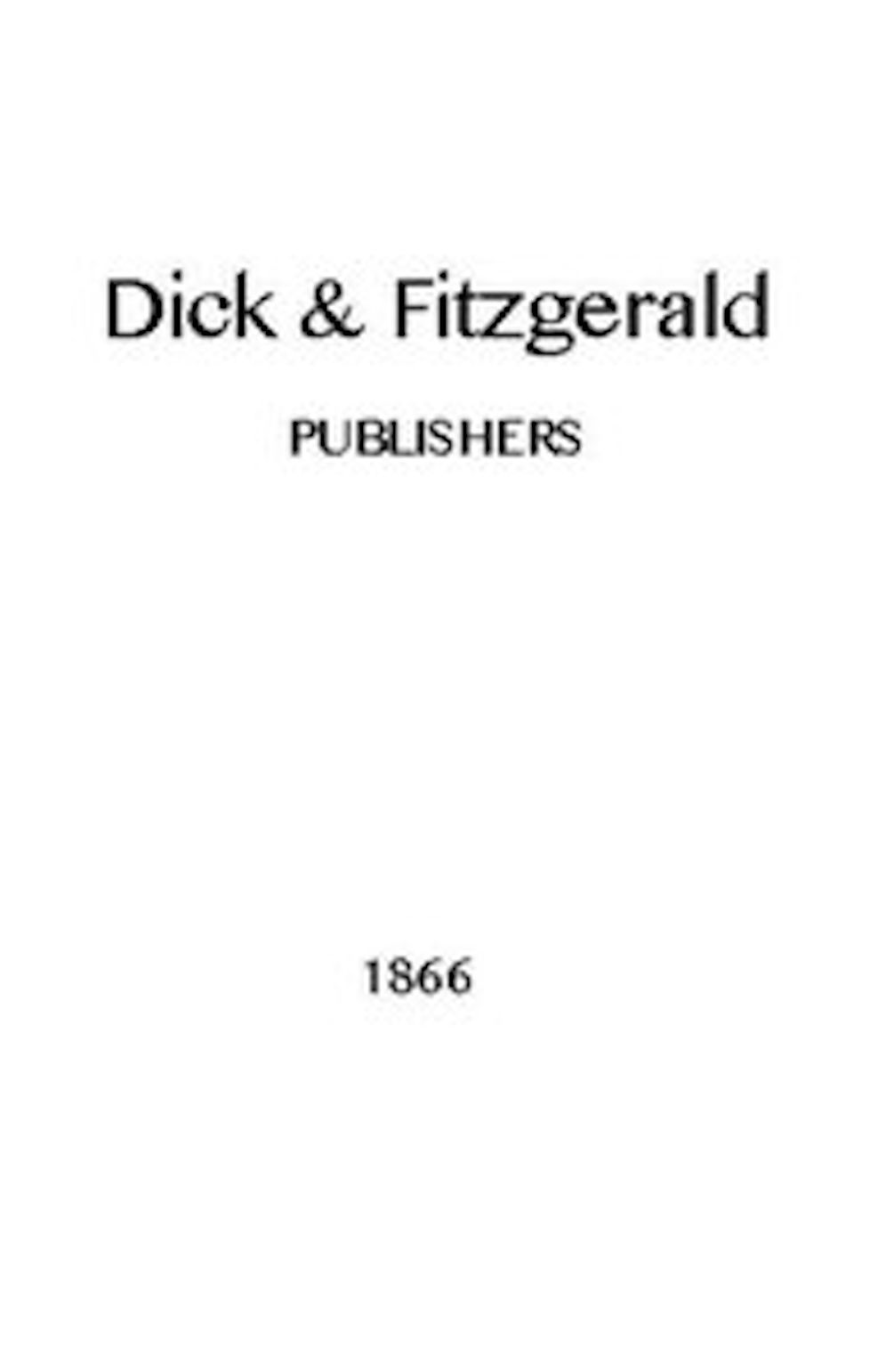 Dick and Fitzgerald Catalog (1866)