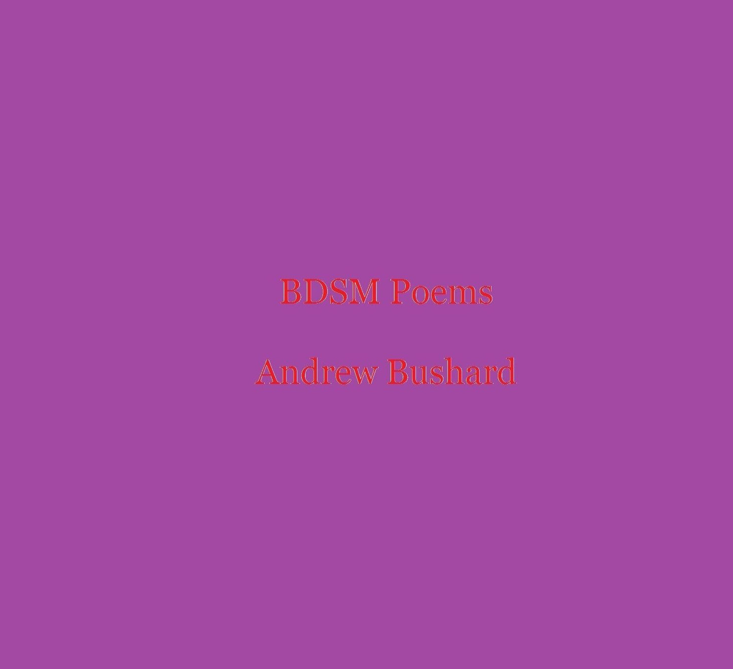 BDSM Poems