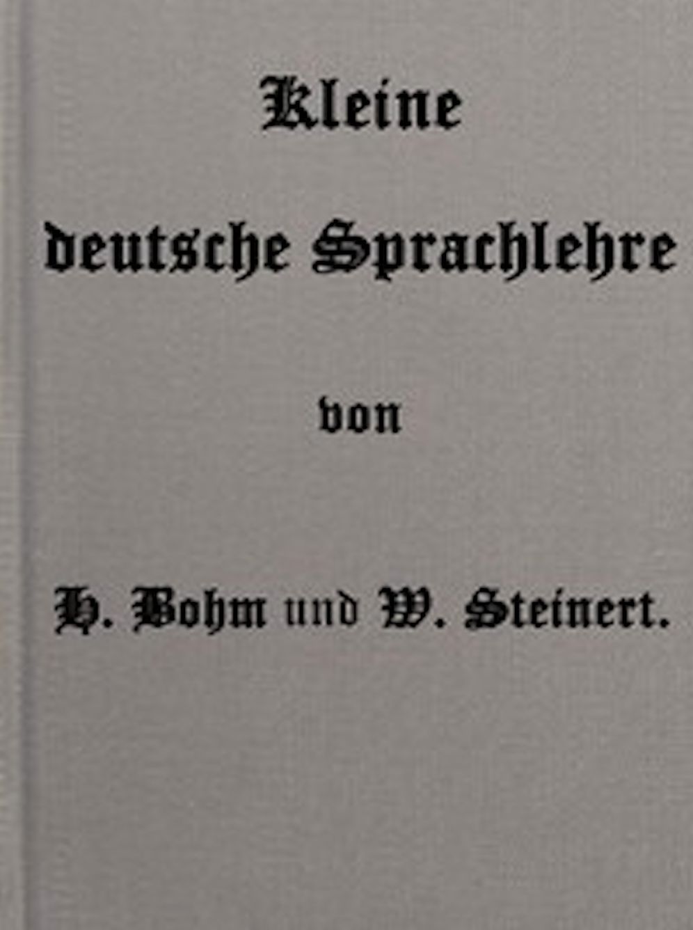 Kleine deutsche Sprachlehre