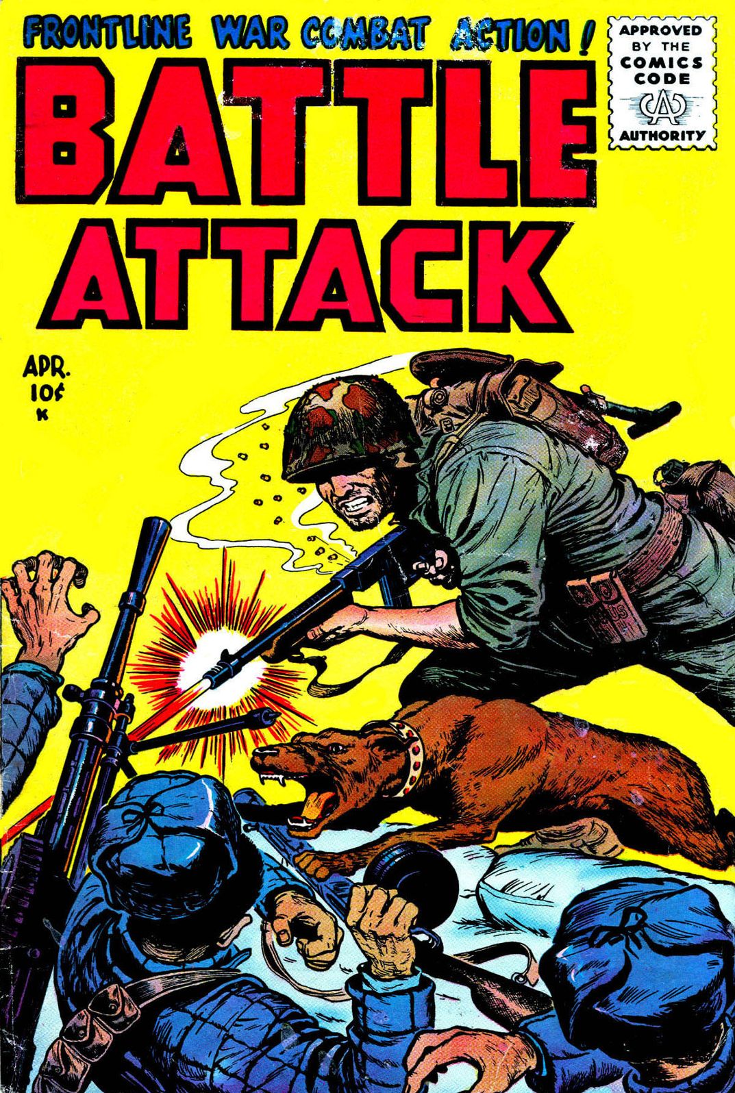 Battle Attack Number 4 War Comic Book