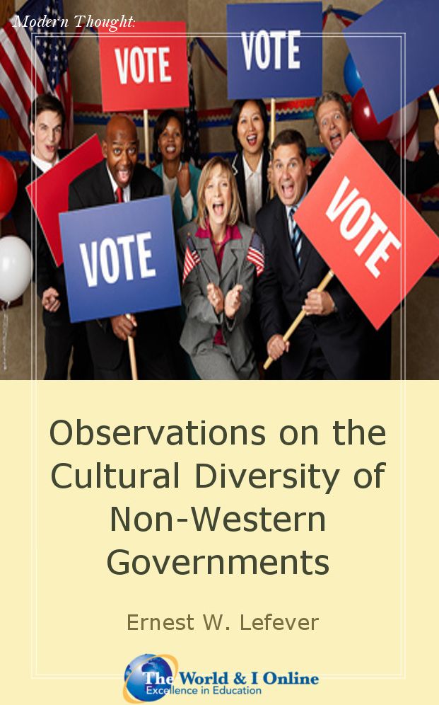 Observations on the Cultural Diversity of Non-Western Governments