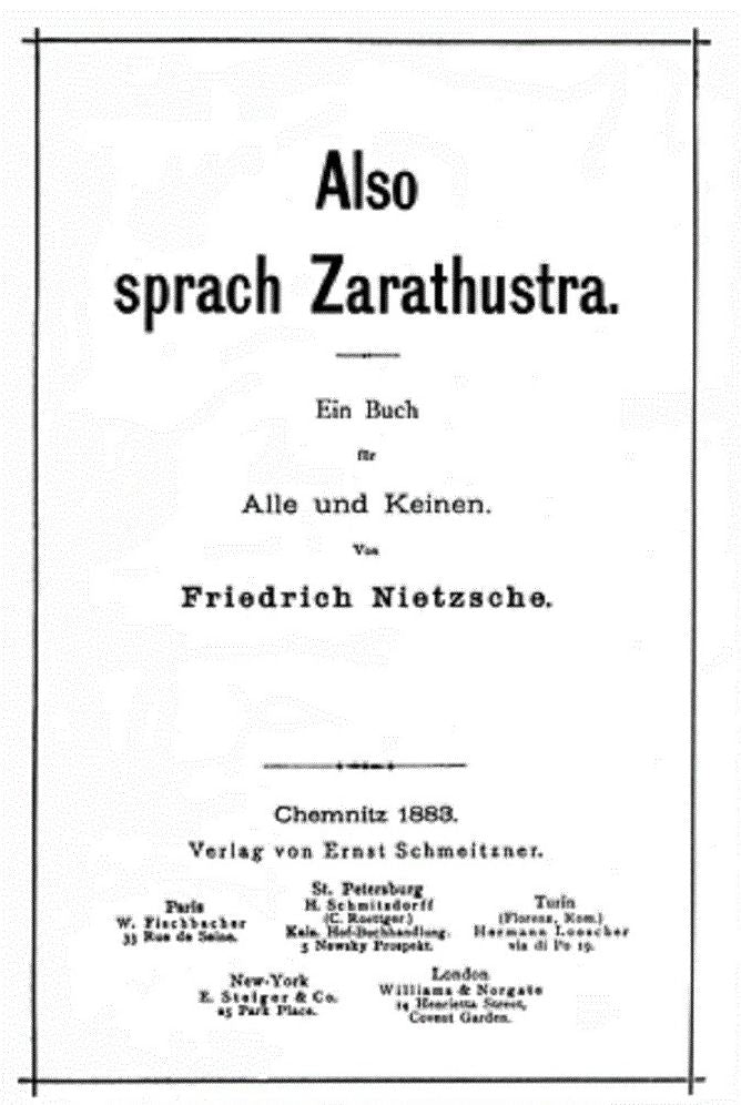 Thus Spake Zarathustra: A Book for All and None