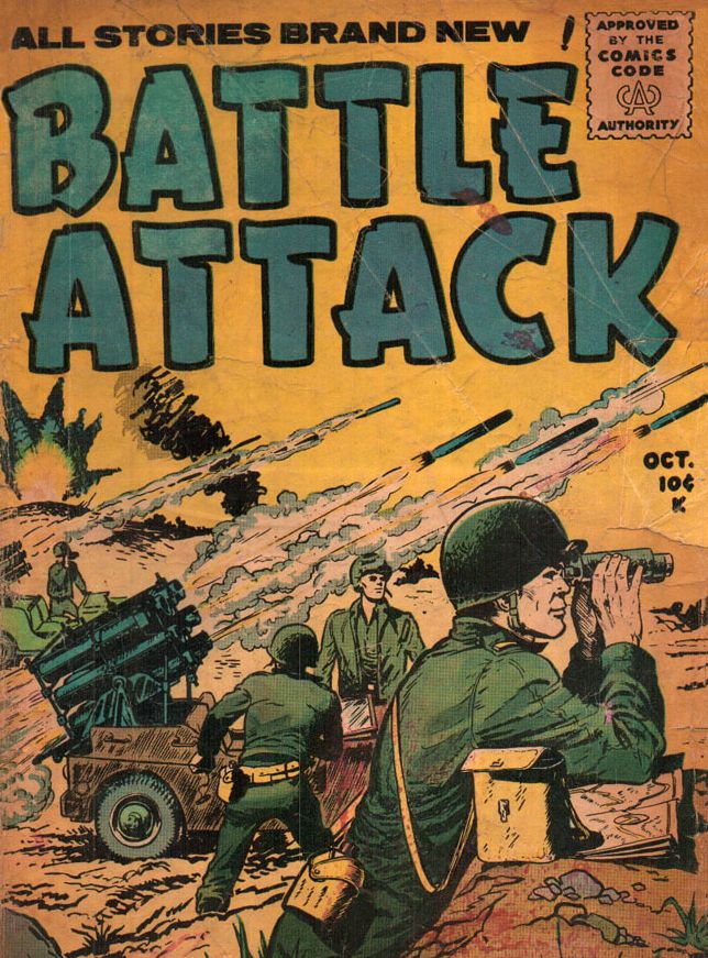 Battle Attack Number 7 War Comic Book