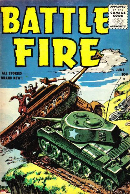 Battle Fire Number 2 War Comic Book