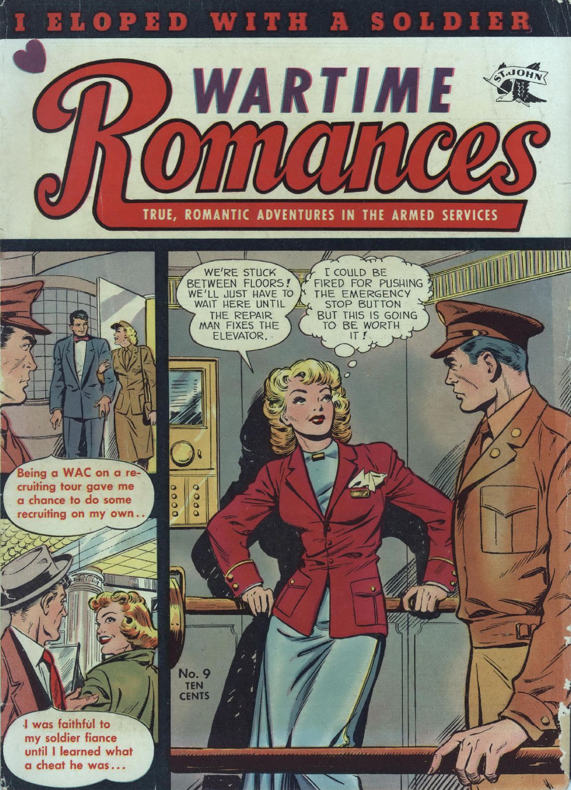 Wartime Romances Number 9 Love Comic Book