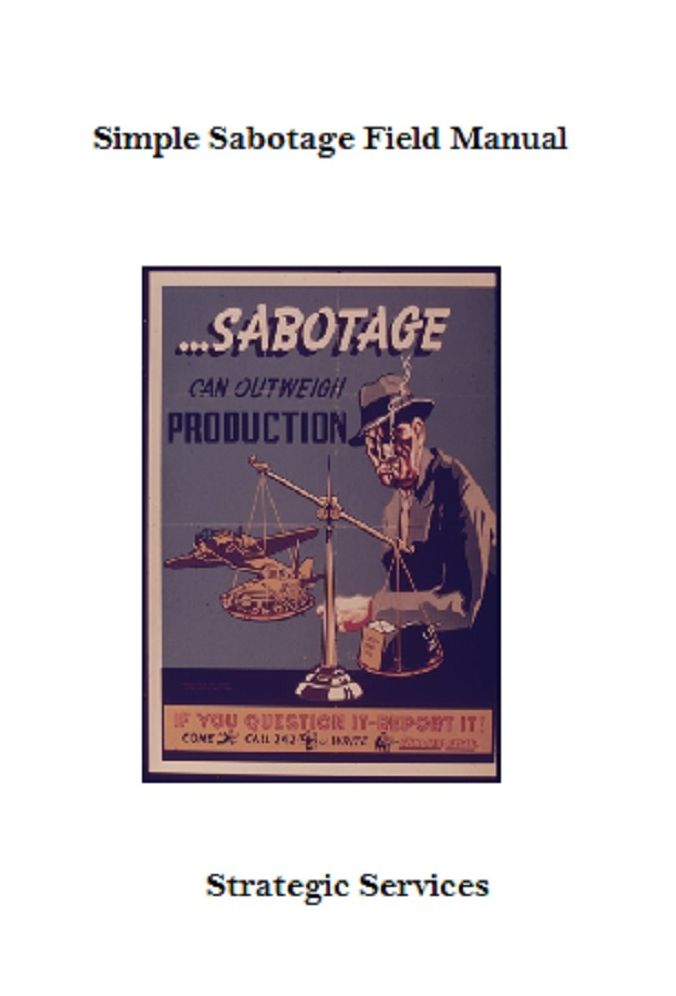 Simple Sabotage Field Manual